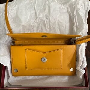 Hammitt Yellow Leather Crossbody Bag